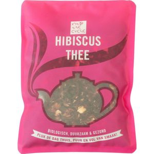 Into the Cycle Kruidenthee - Hibiscus Thee Biologisch - Losse Thee - 100 Gram Zak NL-BIO-01