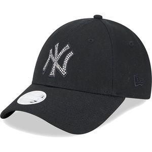 New Era 9fortyâ® Diamante Dames New York Yankees Cap 60292776 - Kleur Zwart - Maat 1SIZE