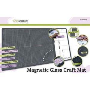 CraftEmotions - Glass Craft Mat (60,3 x 36,2cm) magnetisch (860503/1800)