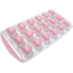 ijsvorm - roze hardjes - ijsblokvormen - ice block molds - stic - Freezer - Makkelijk - keuken - 1 stuk