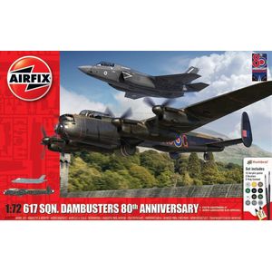 1:72 Airfix 50191 Dambusters 80th Anniversary 617 Sqn. - F-35B and Avro Lancaster - Gift Set Plastic Modelbouwpakket