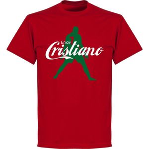 Enjoy Ronaldo T-shirt - Rood - XL