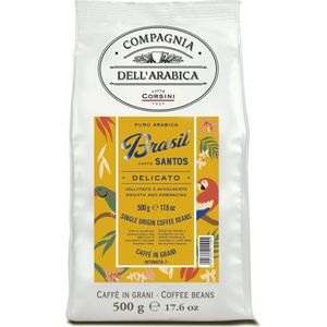 Compagnia dell'Arabica - Italiaanse koffie-Brasil Santos 500 gram 'Single Origin' koffiebonen