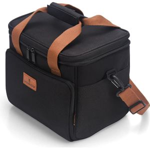 Koeltas, kleine, converteerbare lunchtassen, waterdichte lunchtassen, picknicktassen met schuimvulling, schuine lunchboxen, tas voor kantoor, school, camping, 12 liter