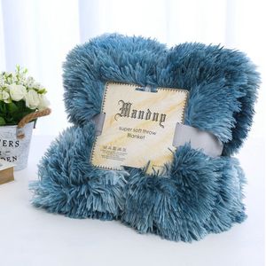 Luxe Pluche Deken - Superzachte Gezellige Fuzzy Deken Imitatiebont Deken Lichtgewicht Dekens Warme Bedspreien voor Bank Bed Sofa (B160 x L200CM, Verkrijgbaar in verschillende kleuren)