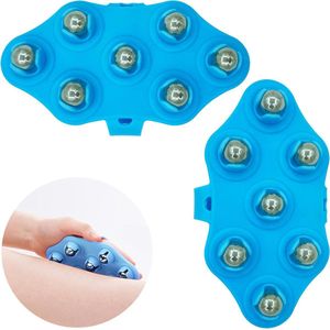 Massage Handschoenen met Ballen Roller - Body Massage Handschoen Draagbaar - Lichaamsmassager Roller - Spier Ontspan Massager massage roller
