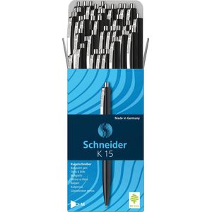 Schneider balpen - K15 - zwart - M - 50 stuks - S-3081-50