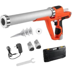 Collox electrische kitspuit - Draadloos kitspistool met oplader - 12V - Capaciteit max 600 ml - 57x24cm -Ergonomisch