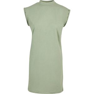 Super Oversized damesshirt 'Turtle Shoulder Dress' Soft Salvia - M