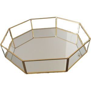 Sieradenhouder met Spiegel - Display Sieraden - Metaal - 23x23x5 cm