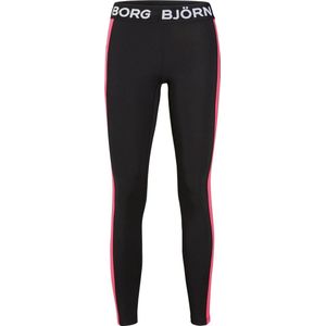 Bjorn Borg LA Stripe dames tight - performance - zwart / geel - maat L