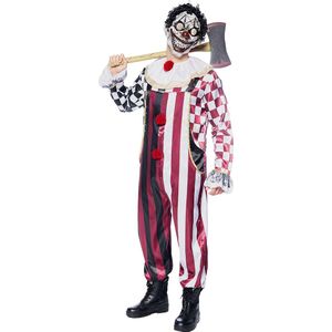 FUNIDELIA Enge Clown Kostuum voor mannen - Maat: L - Rood