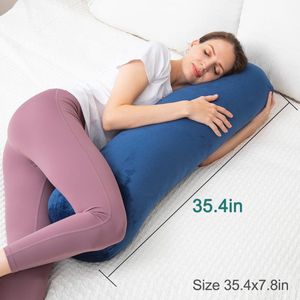 Equivera Zijslaapkussen Volwassenen - Zijslaapkussen - Lichaamskussen Zijslaper - Zijslaap Kussen Volwassenen - Zwangerschapskussen - Voedingskussen - Borstvoedingskussen - Body Pillow - Voor een comfortabele nachtrust!