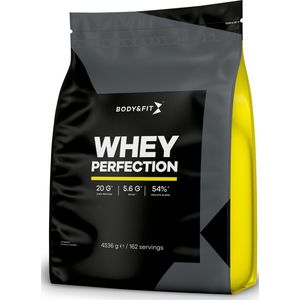 Body & Fit Whey Perfection - Proteine Poeder / Whey Protein - Eiwitpoeder - 4540 gram (162 shakes) - Banaan