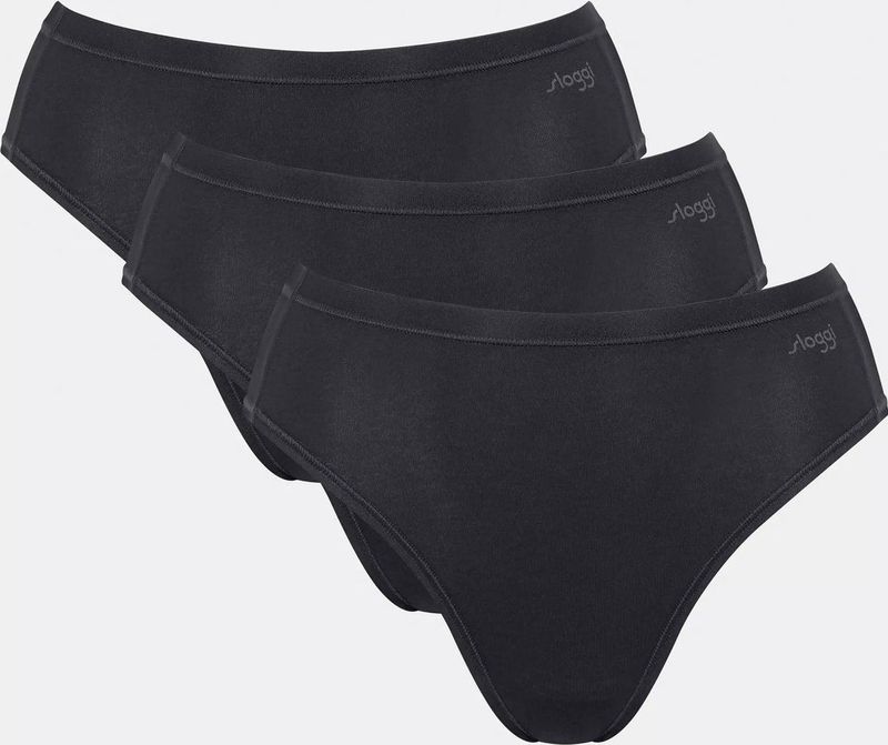 sloggi GO Daily Cotton Tai 3P Dames Onderbroek - ZWART -
