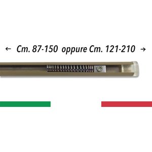 Verstelbare Gordijnroede voor Alle Soorten Gordijnen - Bruin 121/210 cm