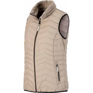 BJØRNSON Mette Bodywarmer Dames - Winddicht - Padded - Maat 36 - Beige