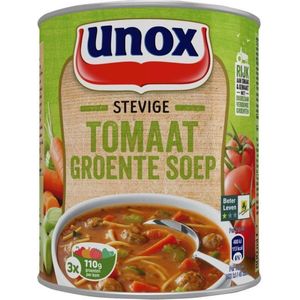 Unox | Stevige tomaten-groentensoep | Blik 6 x 0,8 liter