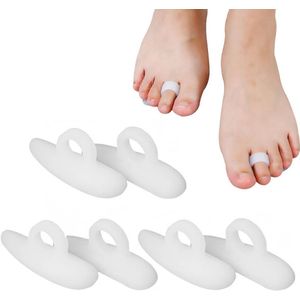 Hamerteen Gel-pads - 3 paar Teenspreider voor kleine tenen - Correctie van hallux valgus & hamertenen