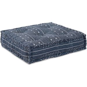 vidaXL - Modulaire - Poef - Indigo - 70x70x36 - Stof