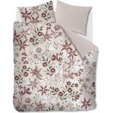 Riviera Maison Floral Flowers dekbedovertrek - Lits-Jumeaux XL - 260x200/220 - Rood