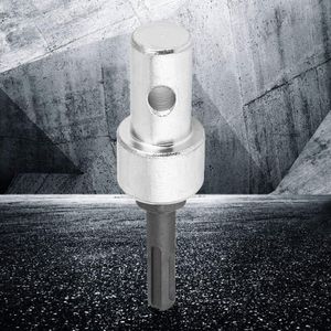 Adapter voor Elektrische Boor Naar Grondboor Connector Arbor Ronde Schacht 2 Pit 2 Slot