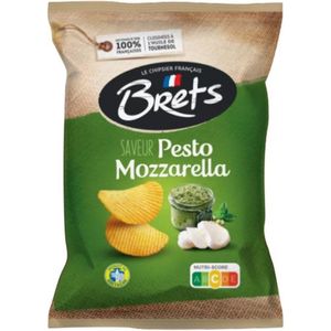 Bret’s Chips Pesto Mozarella 10 x 125gr - Voordeelverpakking