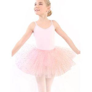 Dancer Dancewear® Tutu rokje meisje | Balletrokje voor meisje | Tutu rokje meisje roze | ""Bella"" | Maat 98/104 | Maat 4 jaar