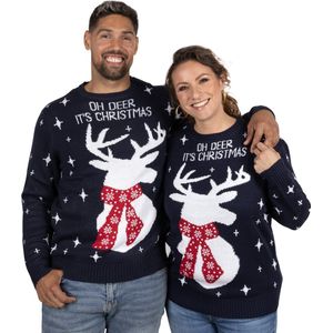 Foute Kersttrui Dames & Heren - Christmas Sweater ""Oh Deer, It's Christmas"" - Mannen & Vrouwen Maat XXL - Kerstcadeau