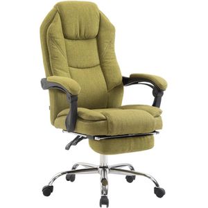 Luxe Bureaustoel Placido XL - Stof - Groen - Op wielen - Ergonomische bureaustoel - Voor volwassenen - In hoogte verstelbaar