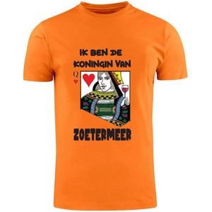 Ik ben de koningin van Zoetermeer Oranje T-shirt | Koningsdag | Queen | Koningin | Unisex