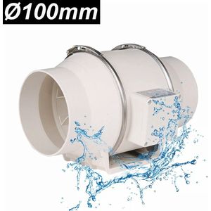 buisventilator - Kanaalventilator - Afvoerluchttoevoerlucht 150mm - Pijpventilator sterke boost - ventilatieventilator keuken - huishouden badkamer afzuigventilator schuin