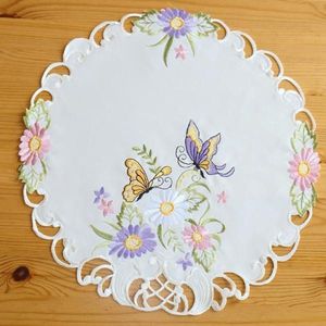 Tafelkleed - Vlinders en bloemen - Rond 30 cm
