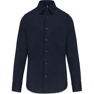 Overhemd Heren M Kariban Lange mouw Navy 97% Katoen, 3% Elasthan