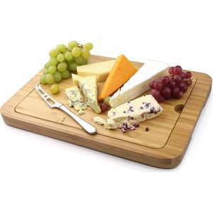 Deluxe Bamboe 5-in-1 Rechthoekig Multi-Board Set 40 x 28 cm - Duurzaam en Veelzijdig