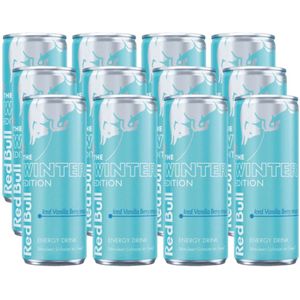 Red Bull - Winter Edition - Iced Vanilla Berry smaak - 12 x 250 ml (voordeel verpakking)