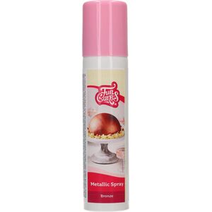 FunCakes Metallic Spray voor Voeding - Eetbare Kleurstof - Brons - 100ml