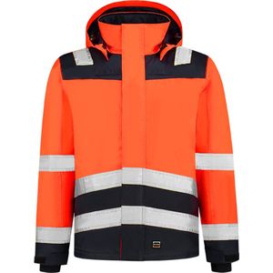Tricorp 403023 Midi Parka High Vis Bicolor - Fluo Oranje/Inkt - 4XL