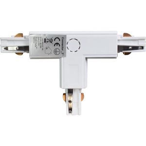 Verbindingsstuk voor Track Light Wit 3-fasig Type: T DL