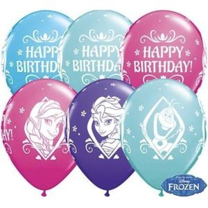 Disney - Frozen - Ballonnen - Zak 25 stuks - 30 Cm - Latex.