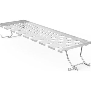 Grill Warming Rack Roestvrij Staal Weber Spirit 300 Serie - E-310 S-310 E-320 S-320 SP-330 - Warmhoudrooster Kippenvleugelhouder-Kippenpoothouder