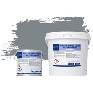 Wixx 2K Epoxy AQ 750 Betoncoating - 10kg - RAL 7046 | Telegrijs 2