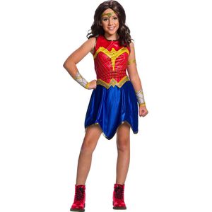 Rubies - Wonderwoman Kostuum - Wonder Woman 1984 Classic Kind - Meisje - Blauw, Rood - Maat 104 - Carnavalskleding - Verkleedkleding