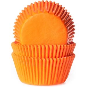 House of Marie Cupcake Vormpjes - Baking Cups - Oranje - pk/50