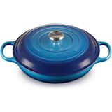 Le Creuset Braadpan Campagnard Signature Azure - ø 30 cm / 3.5 Liter