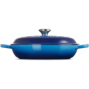 Le Creuset Braadpan Campagnard Signature Azure - ø 30 cm / 3.5 Liter