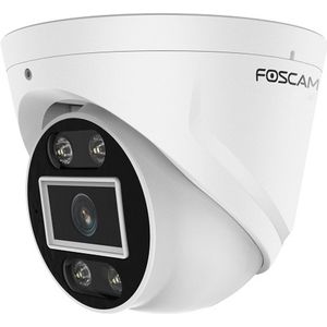 Foscam T8EP Beveiligingscamera - UHD - PoE IP camera - Geluid en lichtalarm - Wit