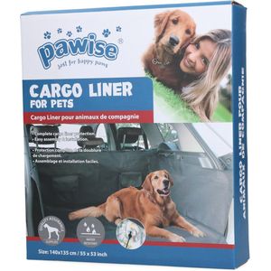 Pawise Honden Autodeken voor Kofferbak - Waterbestendig - Optimale bescherming - Met zuignappen - Extra bumper bescherming - 140x135 cm - Grijs