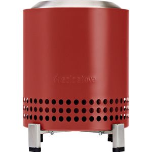 Solo Stove Mesa XL Vuurkorf voor op tafel | Rookarm minivuur voor in de stad en voorsteden, Werkt op pellets of hout, veilig, roestvrij staal, met standaard, reistas, 21,8 x 17,8 cm, 1 kg, Rood