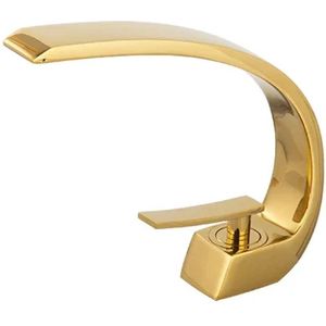 Betaalbare Goederen® Wastafelkraan Goud - Wastafel - Badkamer Kraan - Kraan - Wastafelkraan